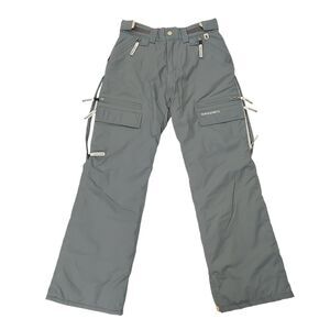 Special Blend Snow Ski Cargo Pants Womens XS Gray Insulated Nylon Winter Outdoor